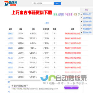 地名查询_行政区划参考_地名数据库 - 地名大全